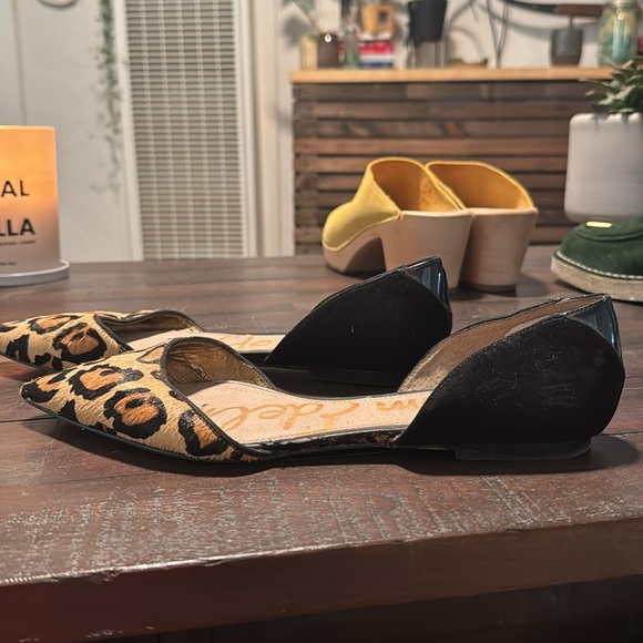Sam Edelman Leopard Print Women's Shoes gently used some wear on toes - Picture 2 of 5